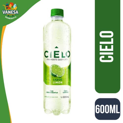 AGUA CON GAS CIELO SABOR LIMON 600ML