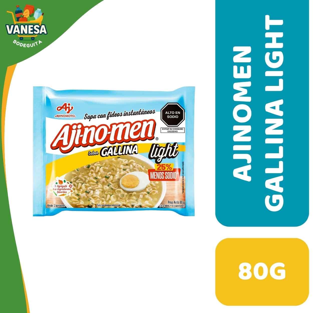 AJINOMEN SABOR GALLINA LIGHT 80G