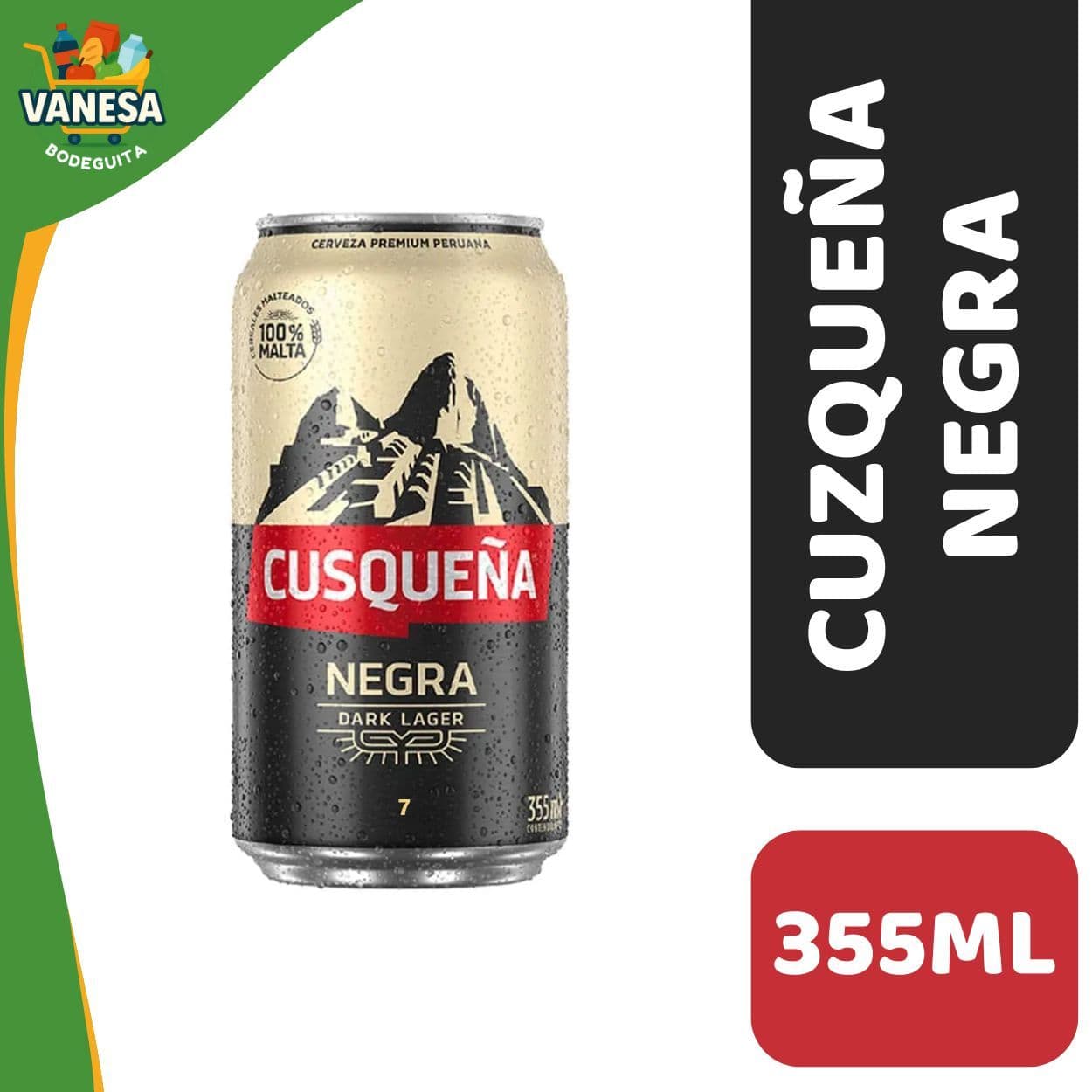 CERVEZA CUSQUEÑA NEGRA LATA 355ML