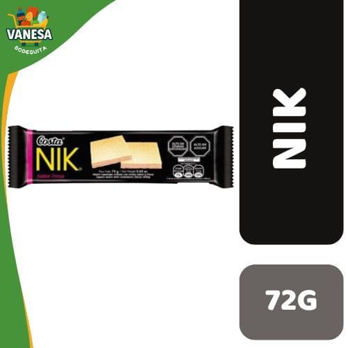 GALLETA NIK COSTA SABOR FRESA 72G