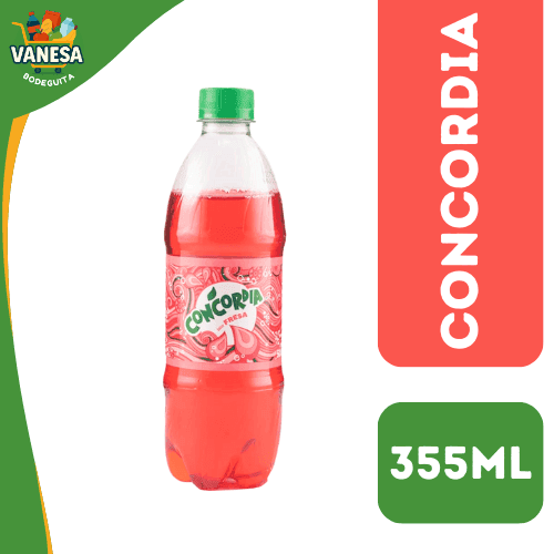 GASEOSA CONCORDIA SABOR FRESA 355ML