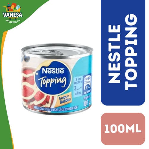 LECHE CONDENSADA NESTLÉ TOPPINGS LATA 100G