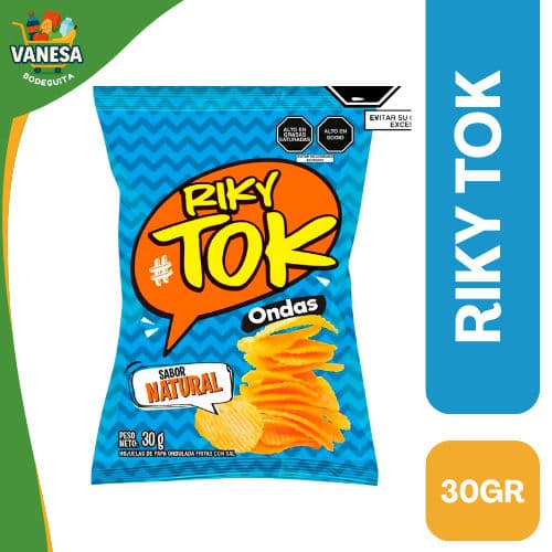 RIKY TIK ONDAS SABOR NATURAL 30GR
