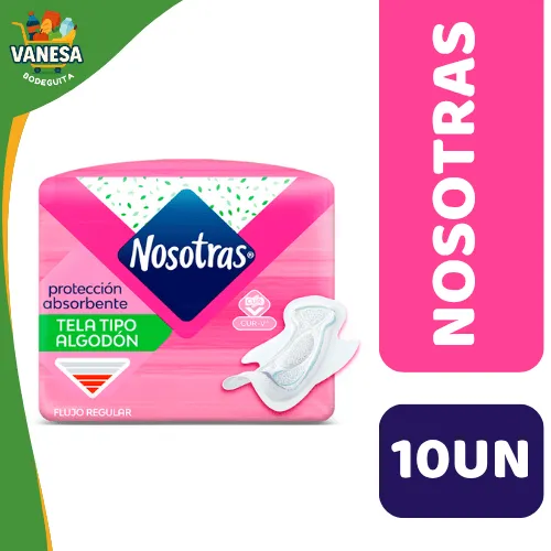 TOALLAS HIGIENICAS NOSOTRAS PROTECCIÓN V 10UN